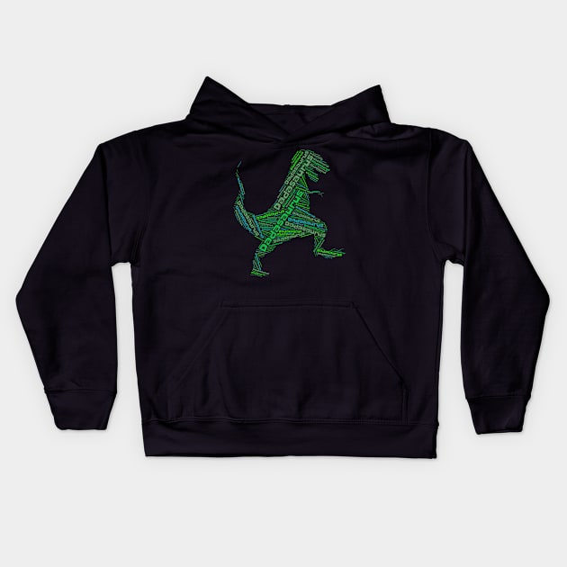 Dad Dinosaur Kids Hoodie by StyledBySage